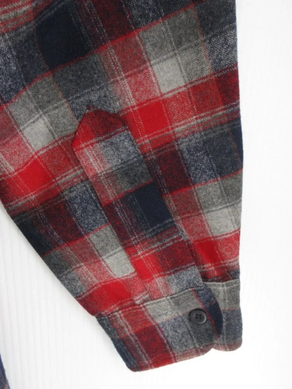VINTAGE Pendleton Shirt Large Wool Flannel Plaid Heritage 70s 80s USA